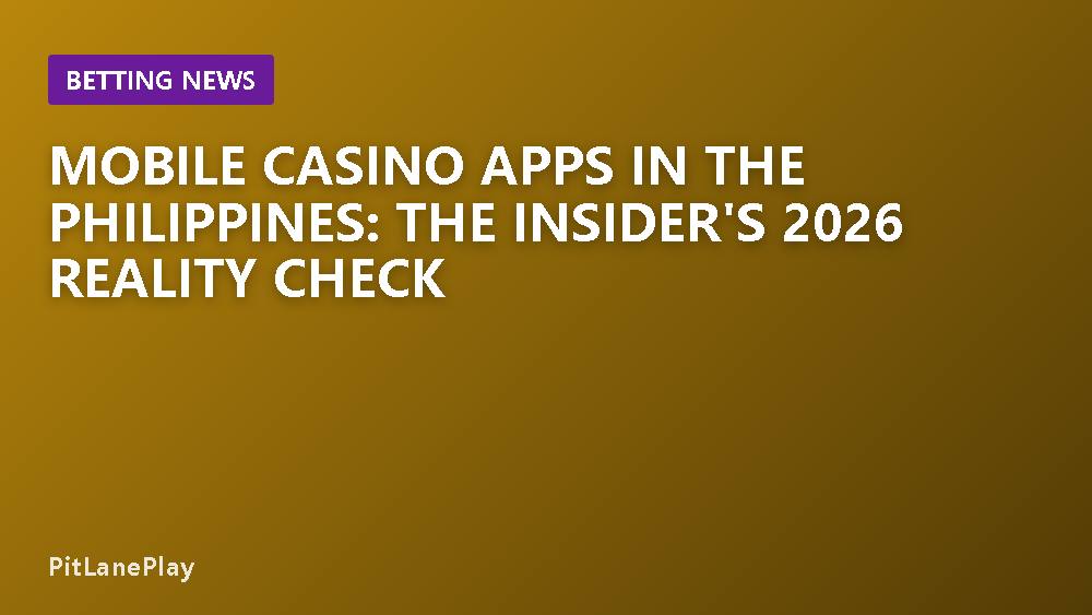 Mobile Casino Apps in the Philippines: The Insider's 2026 Reality Check